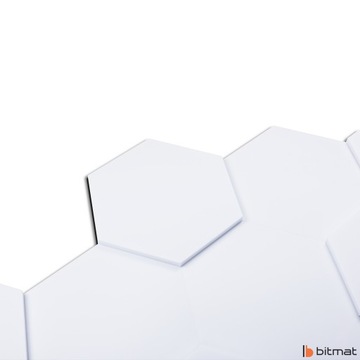 Акустический поглотитель стеновых панелей белый гладкий акустика шестигранник 2см 4см