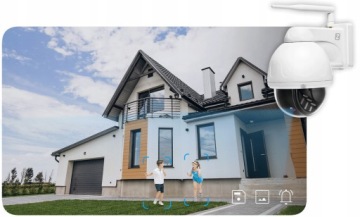 WiFi MONITORING KIT 4 PTZ CAMERAS 5MPx AUDIO , PERSONAL DETECTION