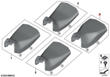 СИДЕНЬЕ ПЕРЕДНЕЕ С ПОДОГРЕВОМ KA1 KA2 BMW R 1300 GS 8829433