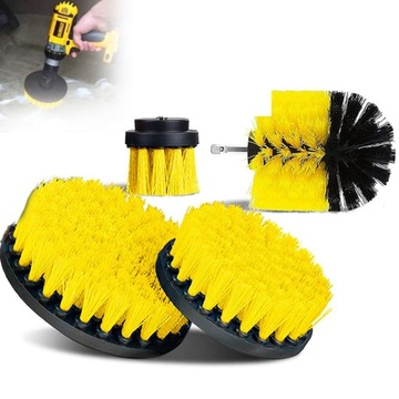 Adapter Bezprzewodowej Wiertarki z Szczotkami Do Czyszczenia Komplet 4szt