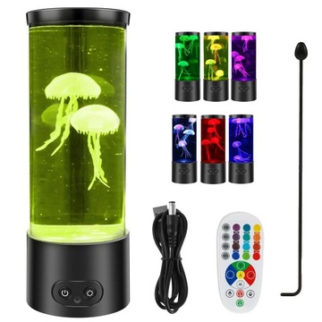NOWOCZESNA LAMPA STOŁOWA LED JELLYFISH RGB 17 KOLORÓW 29CM