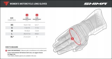 ПЕРЧАТКИ ДЛЯ МОТОЦИКЛИСТОВ SHIMA RUSH GLOVES LADY L