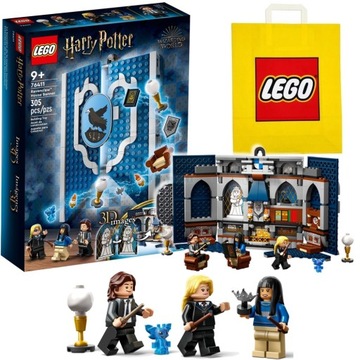 LEGO 76411 HARRY POTTER - ZESTAW FLAGA POKÓJ RAVENCLAWU + TORBA LEGO