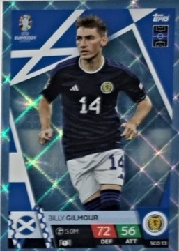 EURO 2024 TOPPS MATCH ATTAX CRYSTAL SCO 13 BILLY GILMOUR SZKOCJA