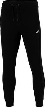 4F SPODNIE DRESOWE BAWEŁNA gramatura 300 WIĄZANE CZARNE SPMD001B r. XL