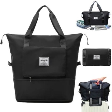 TORBA PODRÓŻNA BAGAŻ PODRĘCZNY DO SAMOLOTU SKŁADANA POJEMNA WODOODPORNA