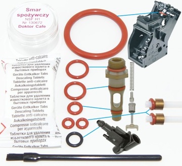 Zestaw 10szt uszczelki smar odkamieniacz Miele CVA Solis Master Spidem SUP