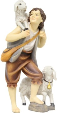 Owczarz z owcami - 8,2cm wys. do figur o wys. 9cm
