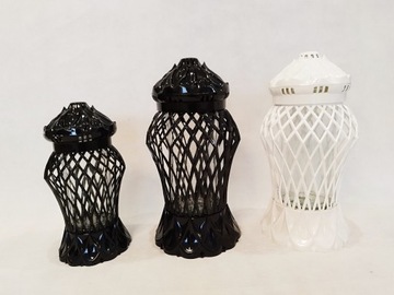 гламурный фонарь-свеча CARO LARGE 37см белый новый