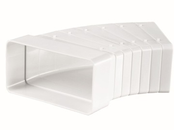 KOLANO POZIOME WIELOKĄTNE WIELOSTOPNIOWE 110x55mm PCV WENTYLACJA VENTS