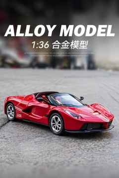 FERRARI LAFERRARI APERTA MODEL BBURAGO 1:36 CZERWONY