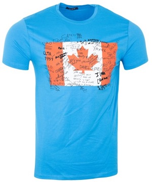 Koszulka męska T- SHIRT NIEBIESKA XXL
