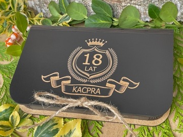 ДЕНЕЖНАЯ КОРОБКА ПОДАРОК ​​НА ДЕНЬ РОЖДЕНИЯ, ЮБИЛЕЮ 18-40-100 ЛЕТ HDF-ЦВЕТ