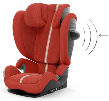 Сиденье Cybex Solution G Plus i-Fix 100–150 см ADAC Hibiscus Red
