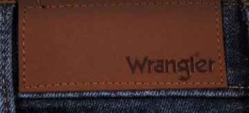 WRANGLER spodnie REGULAR blue DARK STONE jeans STRAIGHT _ W36 L34