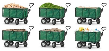 Тачка садовая транспортная тележка прицепная 250л