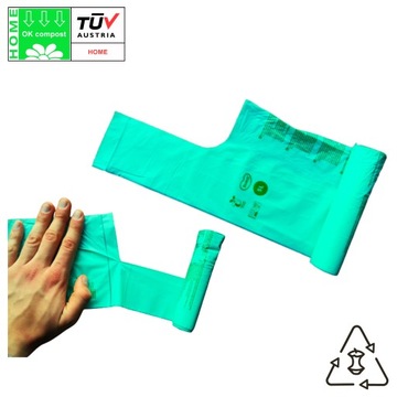 WORKI NA ŚMIECI BIODEGRADOWALNE WORKI NA ODPADY BIO 5L DUMIL 100 SZTUK