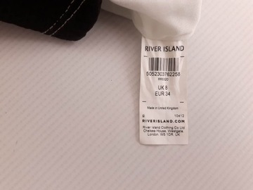 RIVER ISLAND elegancka SUKIENKA tłoczona _ 34 XS