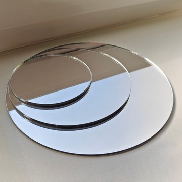 KOŁO Z PLEXI LUSTRO SREBRNE (PLEKSI / PLEKSA) - 2mm Cięte Laserem Na Wymiar