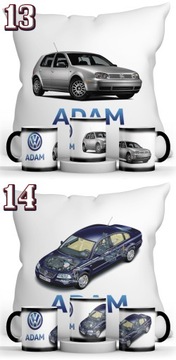 VOLKSWAGEN MAGIC КРУЖКА + ПОДУШКА + НАБОР ИМЕНИ