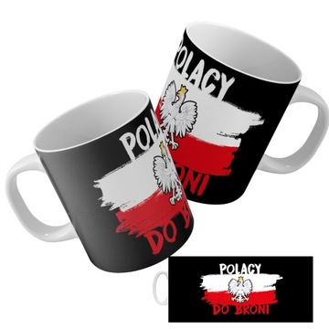 Kubek Biały na Prezent dla PATRIOTY POLSKA Wzory
