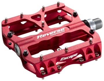 Pedały platformowe REVERSE Escape - Red # Mocne DIRT DH FR ENDURO