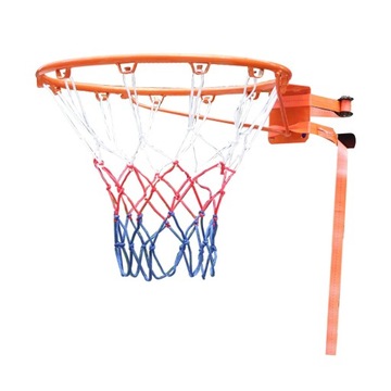 Basketball Hoop and Net Set Wall Mounted Steel