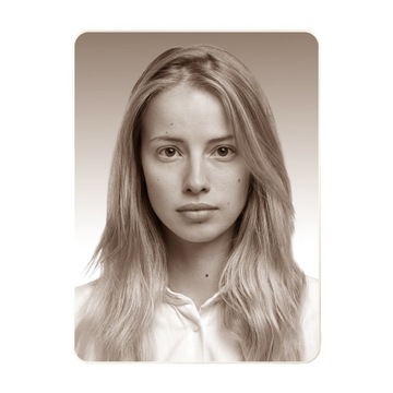 ZDJĘCIE NAGROBKOWE PROSTOKĄT SEPIA 9x12cm