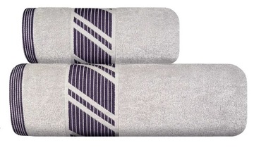 Ręcznik kąpielowy Orion z bordiurą 50x90 jasny szary