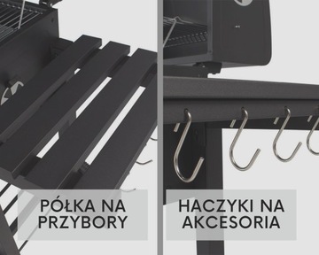 Большой угольный гриль. Крышка с термометром GW0106