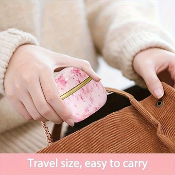 Портативная пуховка и контейнер для пудры, женская пудра I