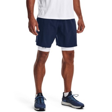 Under Armour Szorty sportowe UA Woven Graphic Shorts 1370388 Granatowy Regu