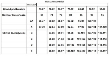 BIUSTONOSZ USZTYWNIANY LINAISE Z WZOREM beż 90C