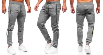 ТЕПЛЫЕ МУЖСКИЕ спортивные штаны, СПОРТИВНЫЙ КОСТЮМ, черный 2302 XXL