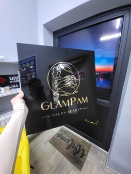 Elegancka płyta plexi 50x50cmSzyld z logo, napisem
