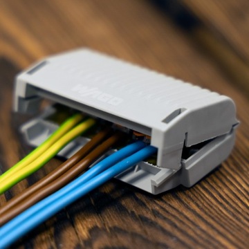 WAGO GELBOX MUFA KABLOWA ŻELOWA PRZELOTOWA NA 3 SZYBKOZŁĄCZKI 0,2-4mm2 IPX8