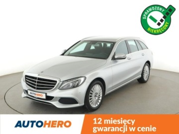 Mercedes Klasa C W205 Kombi Facelifting 1.6 180 156KM 2018 Mercedes C 180 FV23% automat full LED półskóra