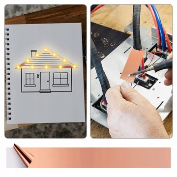 САМОКЛЕЯЩАЯСЯ ЛЕНТА ПРЕМИУМ ИЗ МЕДНОЙ ФОЛЬГИ 25М Х 50ММ МЕДНАЯ ЛЕНТА