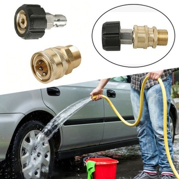 ZESTAW ADAPTERÓW DO MYJEK WYSOKOCIŚNIENIOWYCH 8 SZT. SZYBKOZŁĄCZE M22 14mm