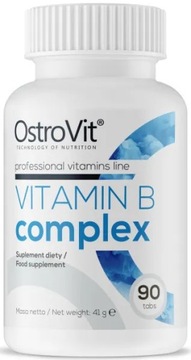 KOMPLEKS WITAMIN Z GRUPY B 90TAB OSTROVIT VITAMIN B COMPLEX Odporność Stres