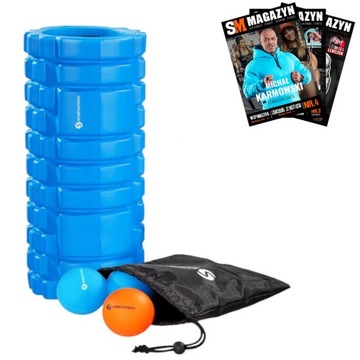 SPORTASTISCH WAŁEK DO MASAŻU + 2 PIŁECZKI + TORBA POPRAWA KRĄŻENIA