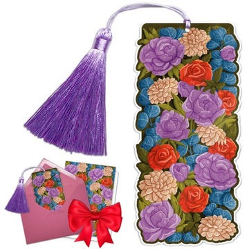 Закладка Цветы ПОДАРОК ​​НА ЖЕНСКИЙ ДЕНЬ