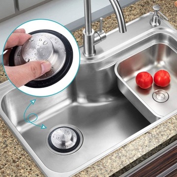 UTYLIZATOR ODPADÓW ZLEWU KUCHENNEGO ZATYCZKA ODPŁYWU POKRYWA UTYLIZATORA 8X8CM 2 SZT