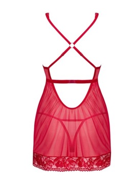 LACELOVE BABYDOLL Farba(red) Veľkosť(XL/XXL)