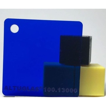 Оргстекло Оргстекло СИНИЙ полупрозрачное 20х30 3