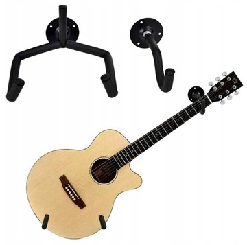 Wieszak gitarowy Statyw na gitarę poziomy 2 części * Gitara na ścianie