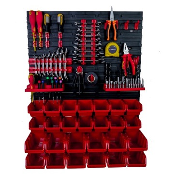 Доска для инструментов 57x78 см | 26 кювет | стена