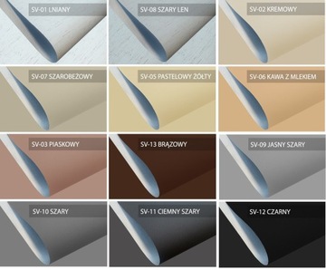 Roleta ścienna ZACIEMNIAJĄCA 100% TERMICZNA rolety wewnętrzne 220x170