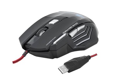 MYSZKA DLA GRACZY MYSZ GAMINGOWA 2400DPI USB LED
