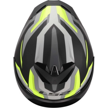 Шлем LS2 FF820 RAPID III HYPER MATT BLACK YELLOW серо-желтый Размер XL